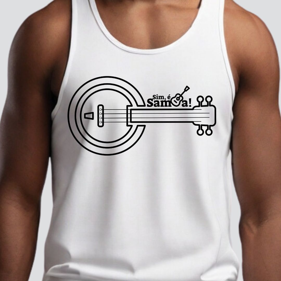 Camiseta Regata Masculina - Banjo Sim é Samba