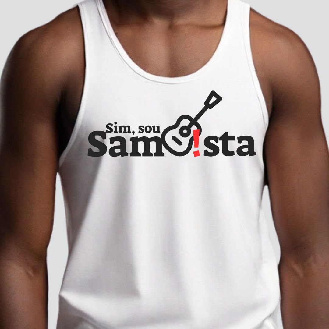 Camiseta Regata Masculina - Sim Sou Sambista