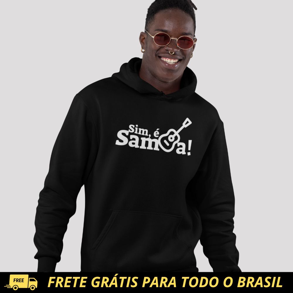 Blusão de Moletom Canguru - Sim é Samba