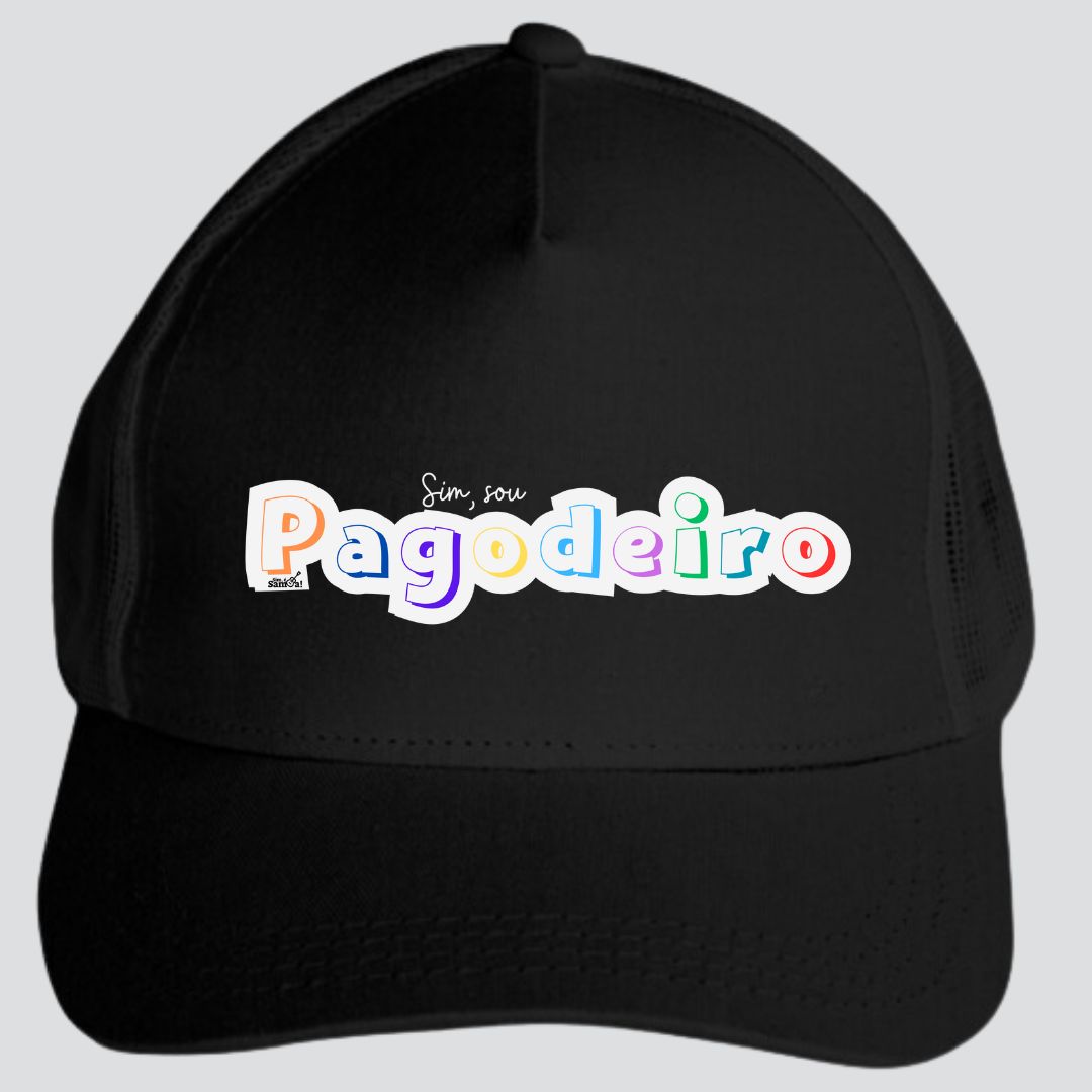 Boné Americano com Tela - Sim Sou Pagodeiro