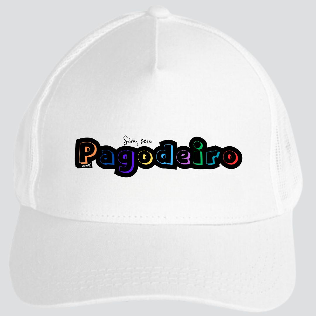 Boné Americano com Tela - Sim Sou Pagodeiro