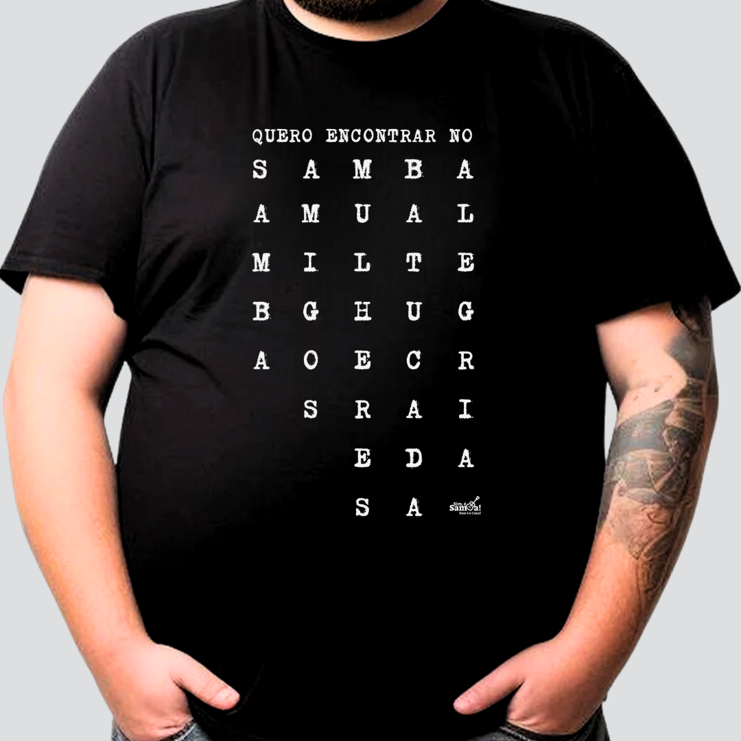 Camiseta Plus Size - Quero Encontrar no Samba