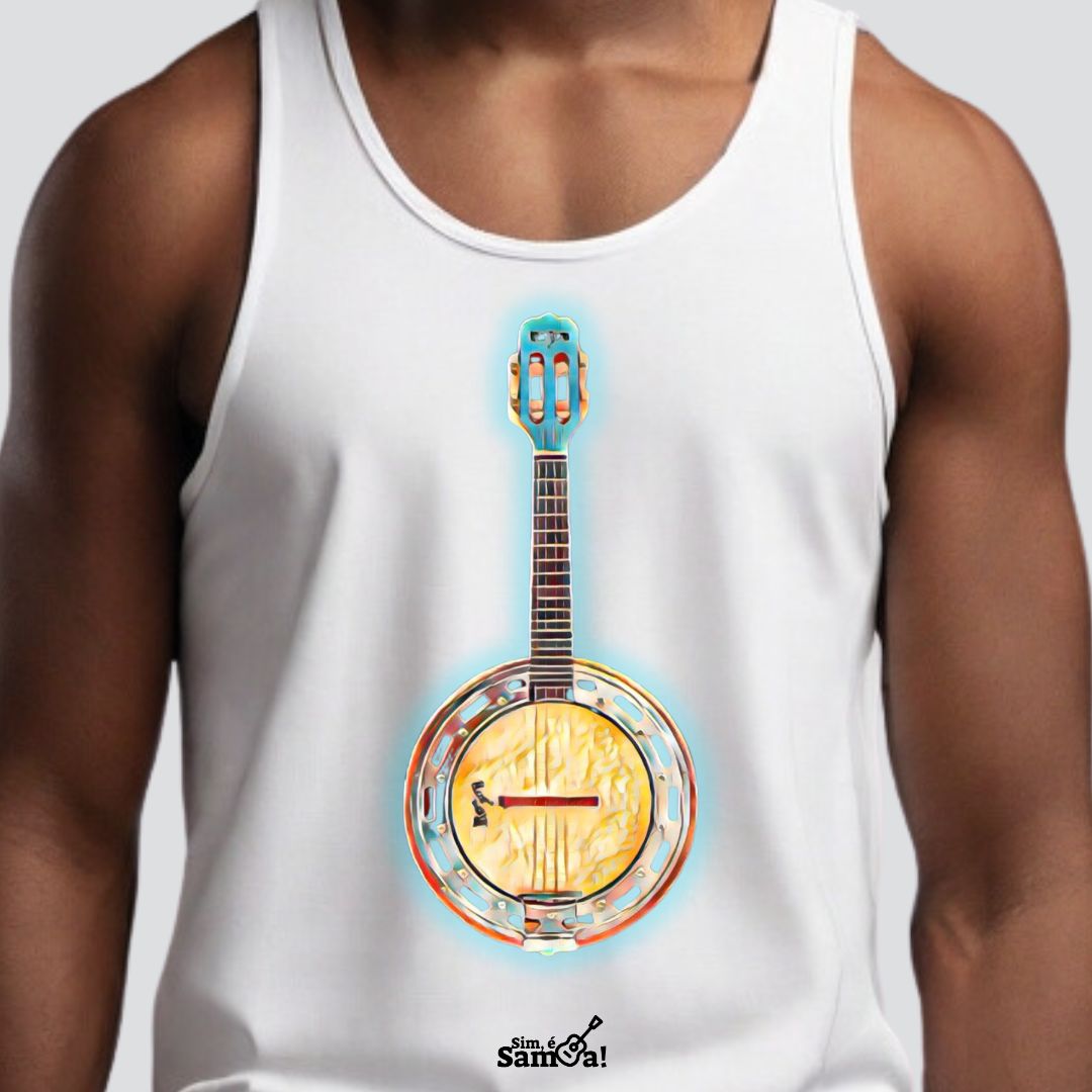 Camiseta Regata Masculina - Banjo Sim é Samba
