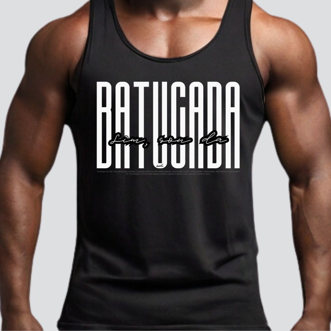 Camiseta Regata Masculina - Sim Sou da Batucada
