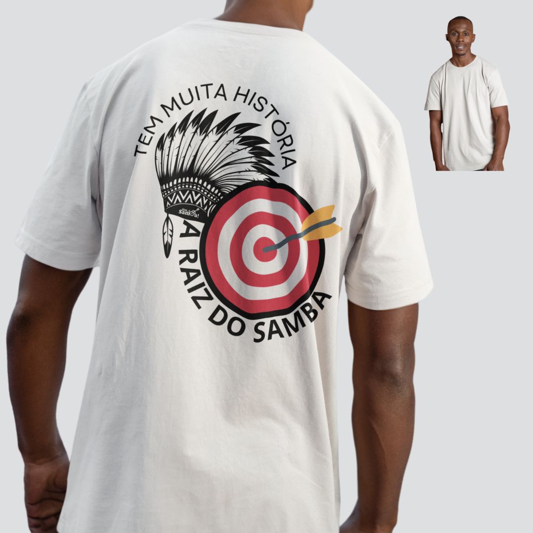 Camiseta Quality Masculina - A Raiz do Samba Tem Muita História