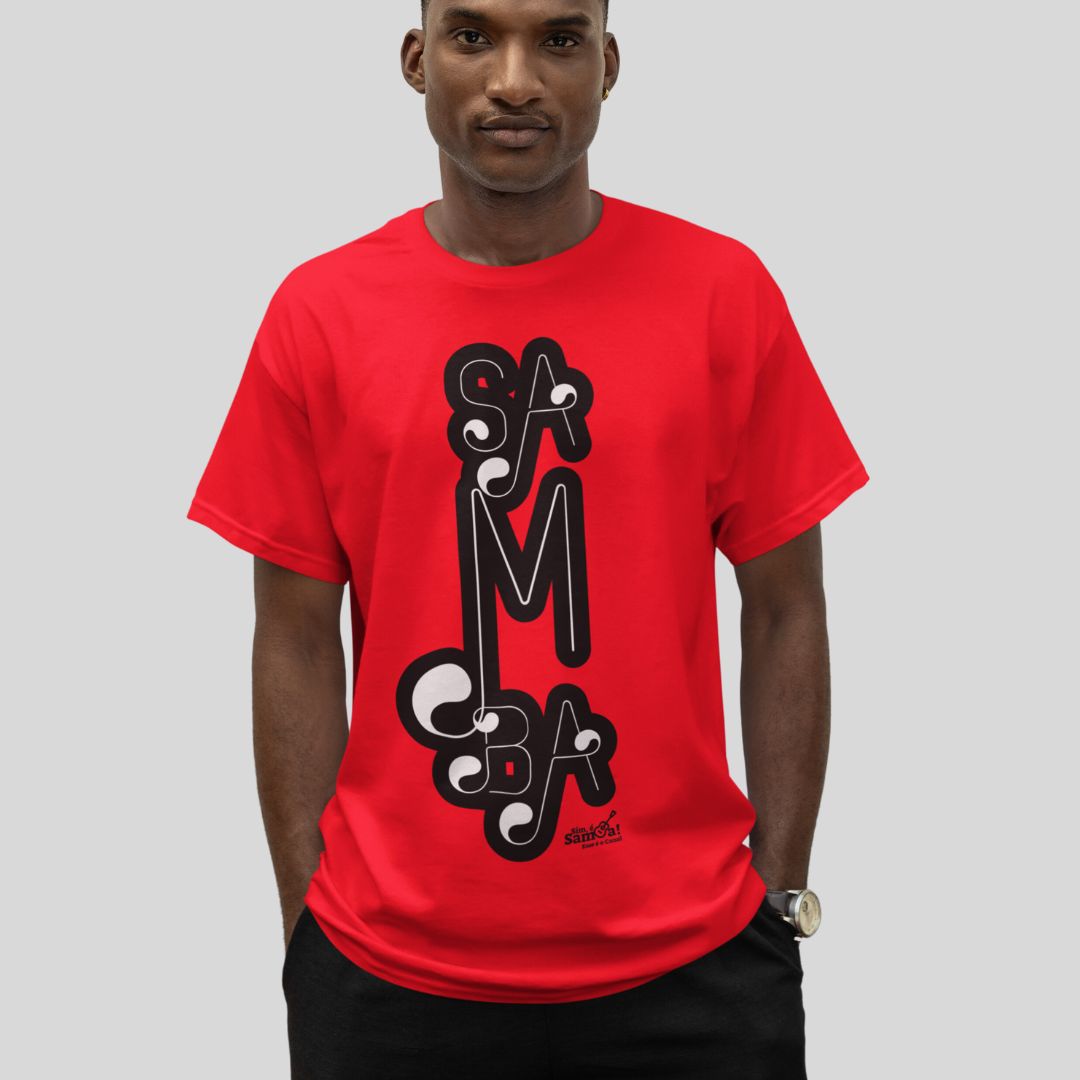 Camiseta Classic Masculina - Samba - Cor Vermelho