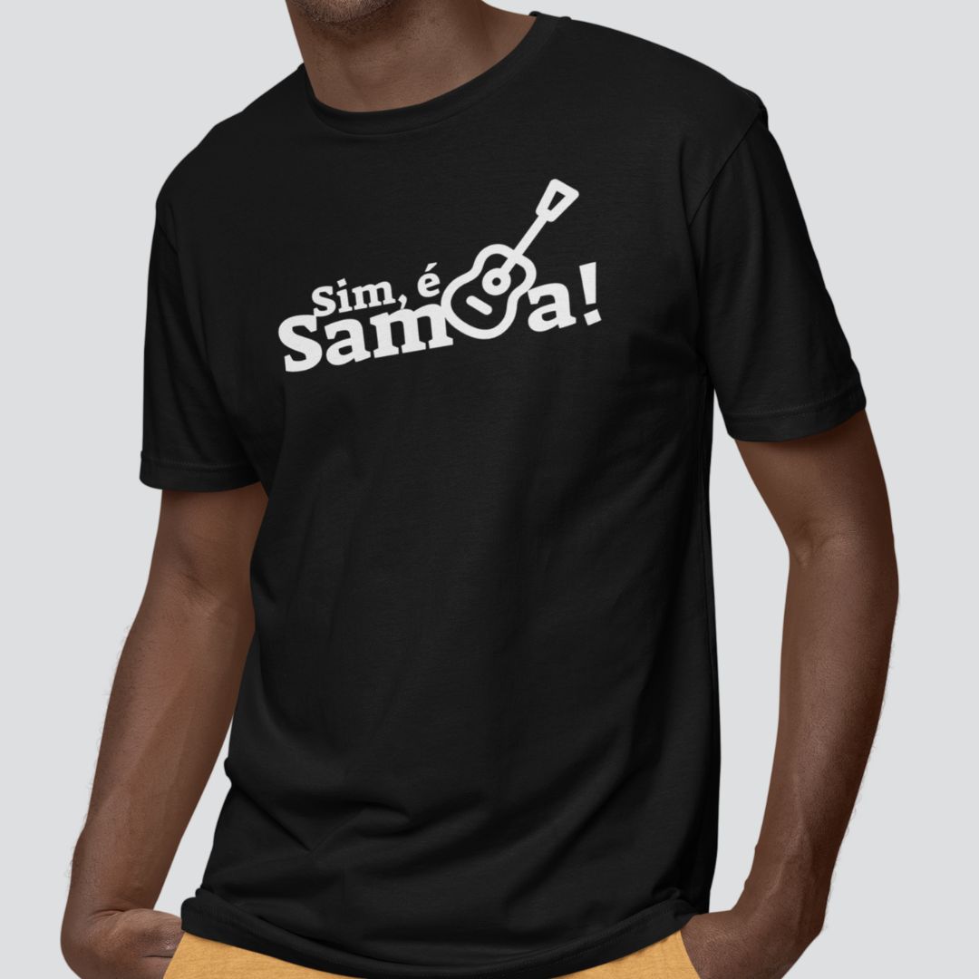 Camiseta Masculina Clássica Sim é Samba