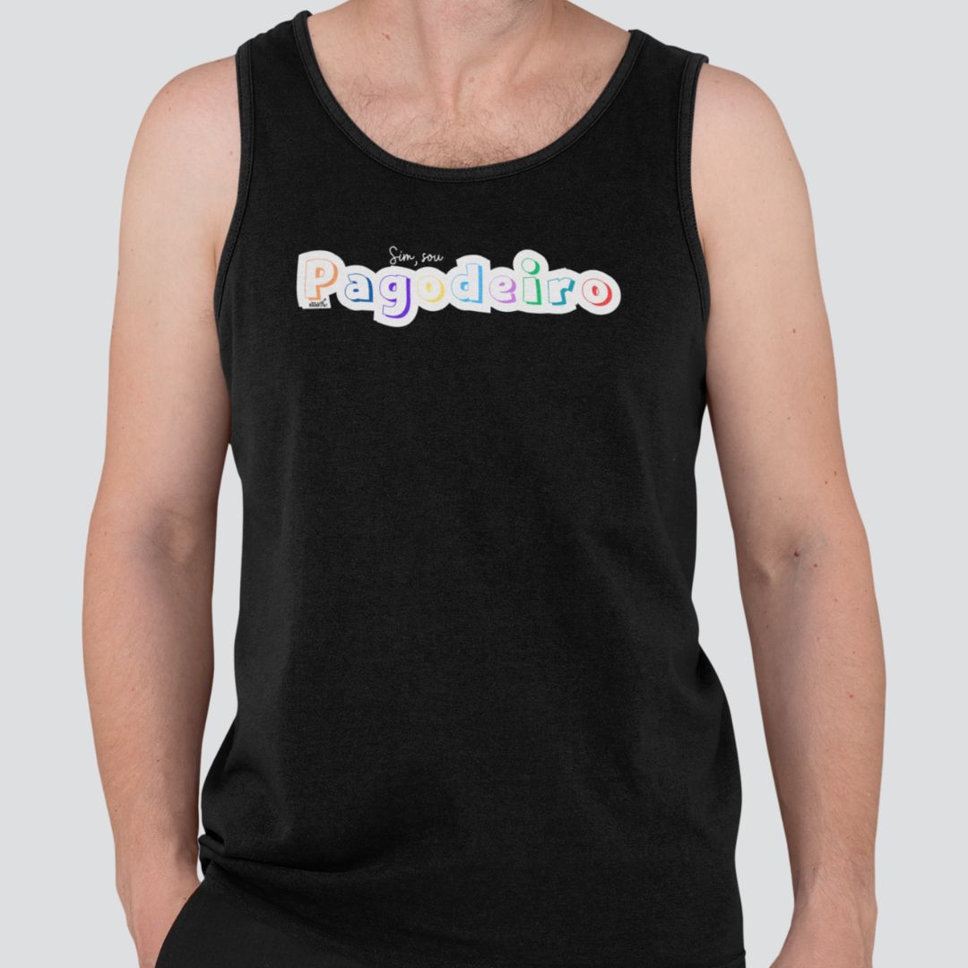 Camiseta Regata Quality Masculina - Sim Sou Pagodeiro