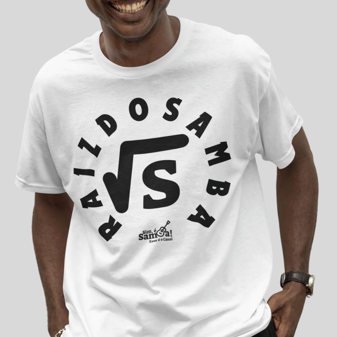 Camiseta Clássica Masculina - Raiz do Samba