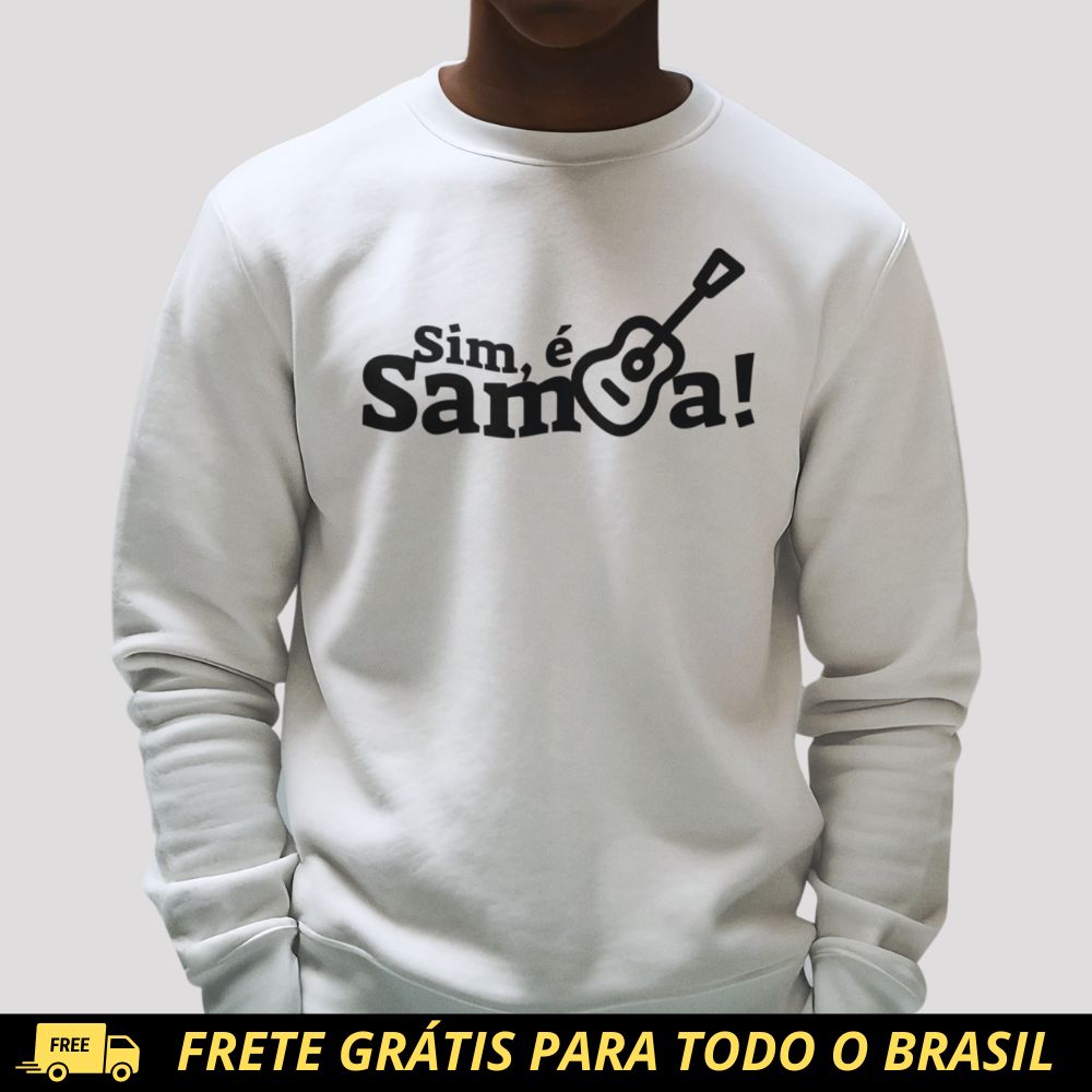 Blusão de Moletom Fechado - Sim é Samba