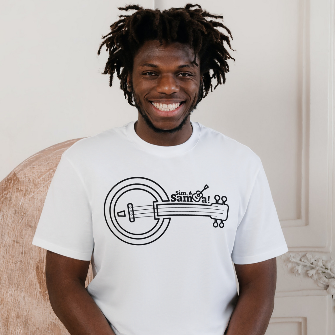Camiseta Clássica Masculina - Banjo Sim é Samba