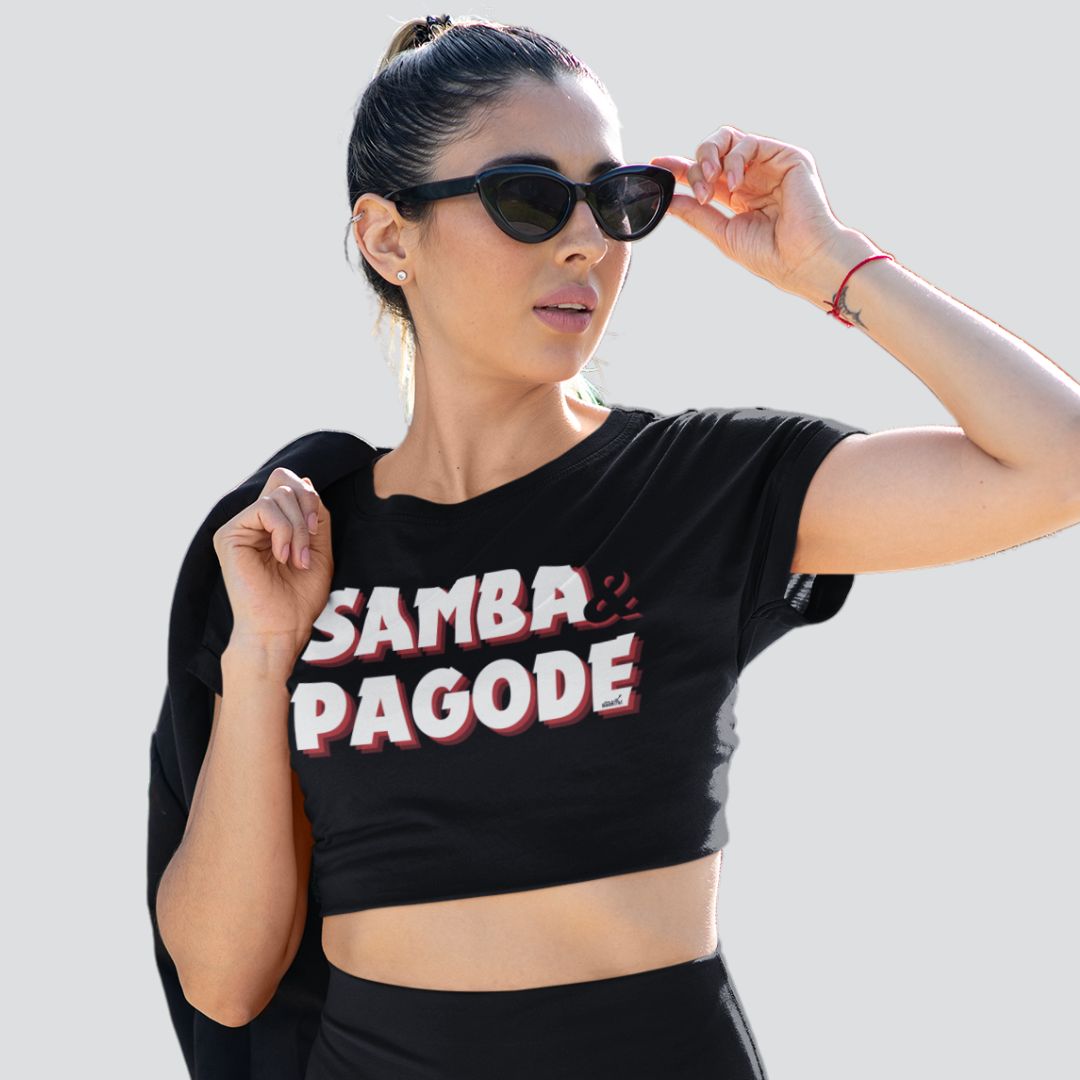 Camisa Cropped Feminina - Samba e Pagode