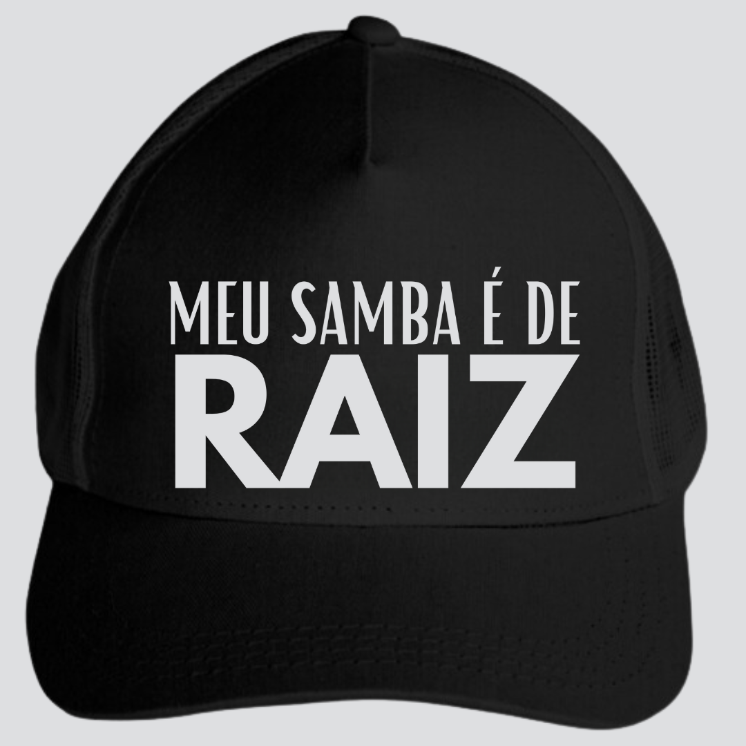 Boné Americano com Tela - Meu Samba é de Raiz