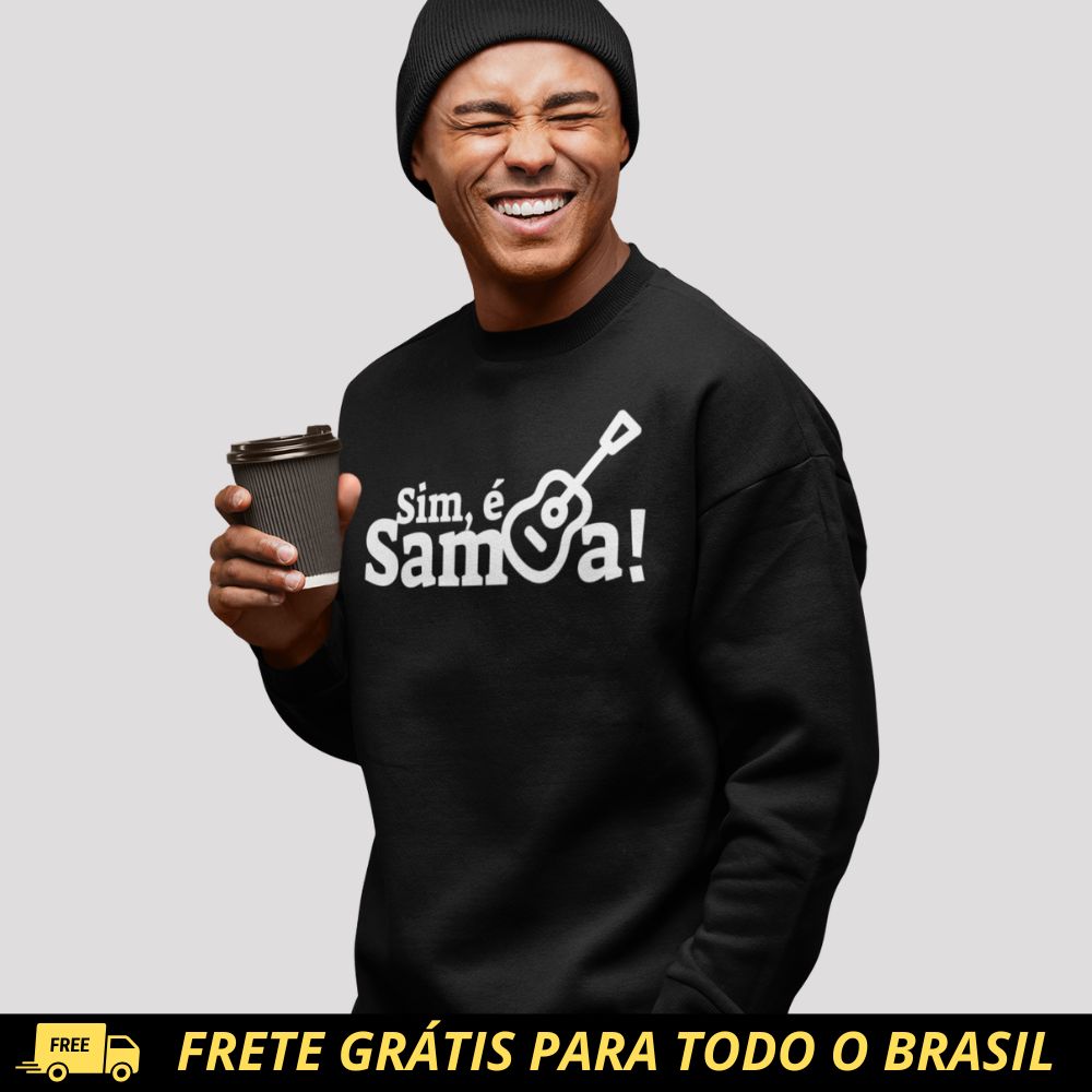 Blusão de Moletom Fechado - Sim é Samba