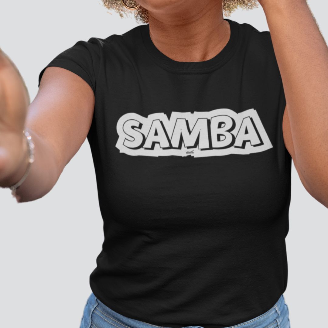 Camiseta Baby Long Quality Feminina - Estampa Samba