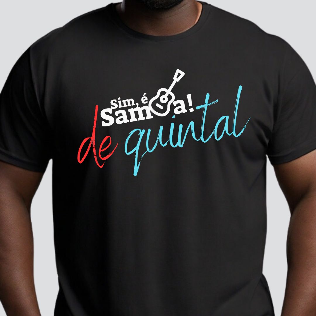Camiseta Plus Size - Sim é Samba de Quintal