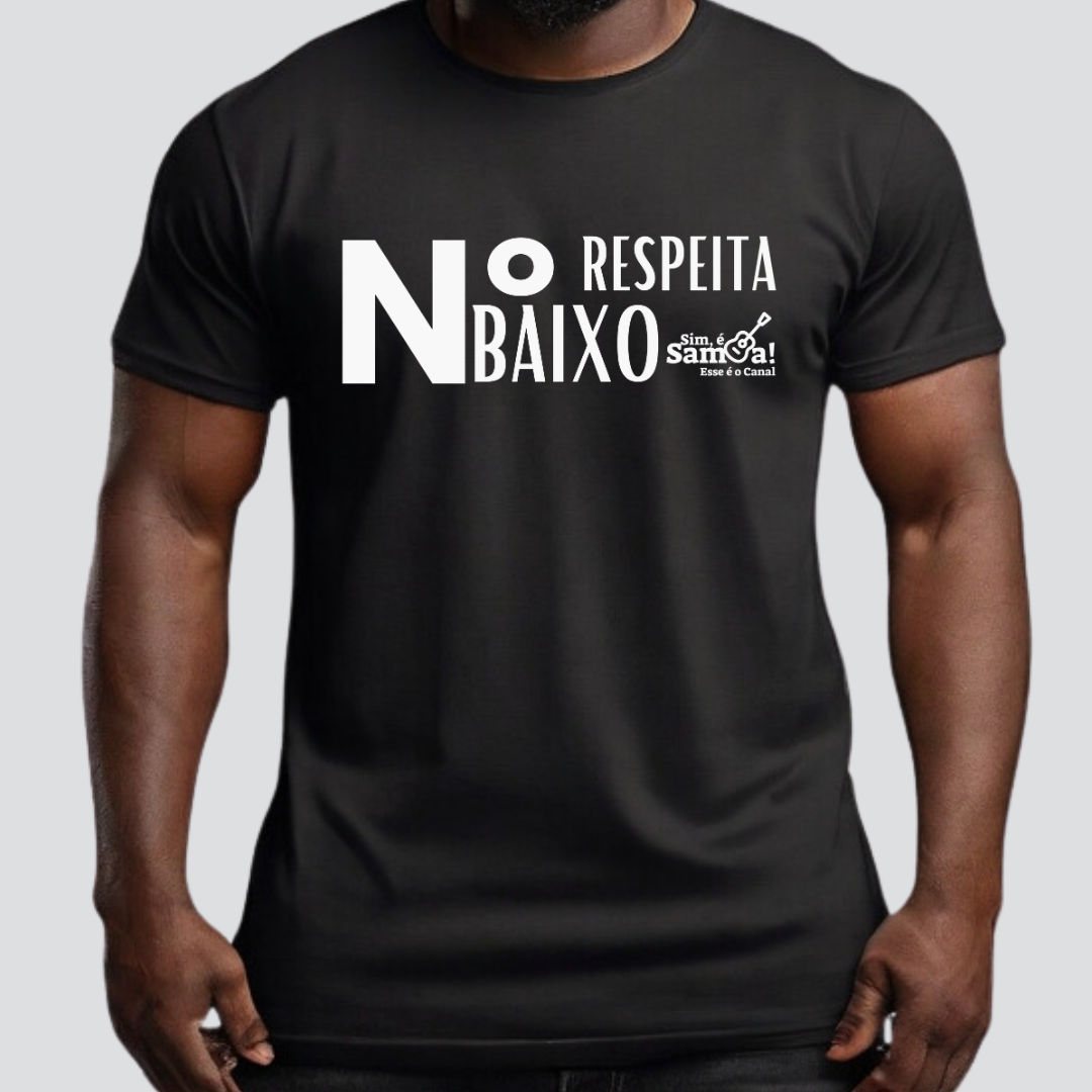 Camiseta Clássica Masculina - Respeita Número Baixo