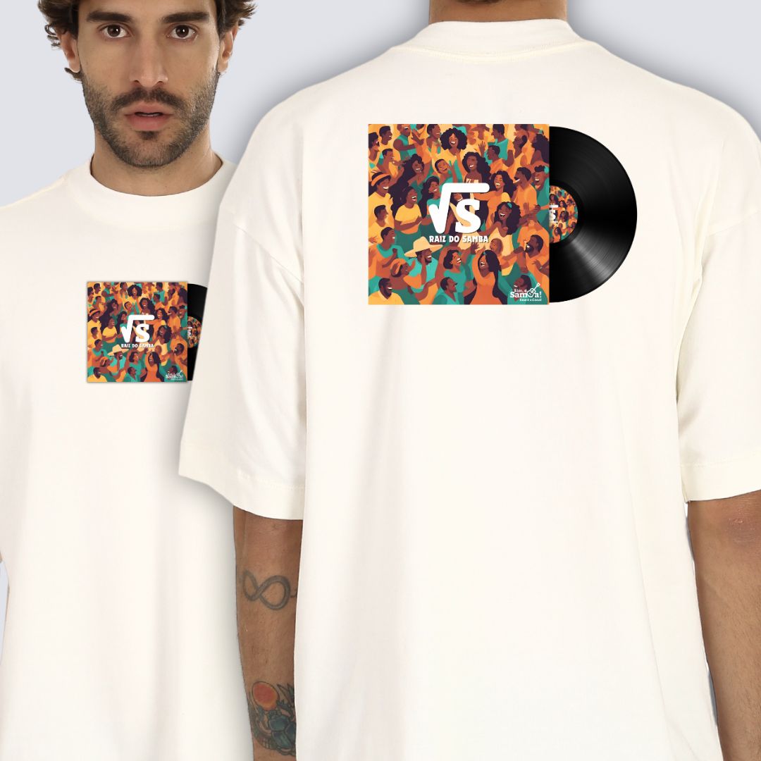 Camiseta Masculina Oversized - Raiz do Samba