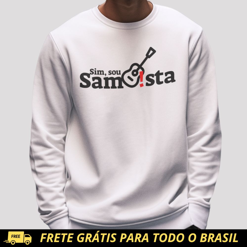 Blusão de Moletom Fechado - Sim Sou Sambista