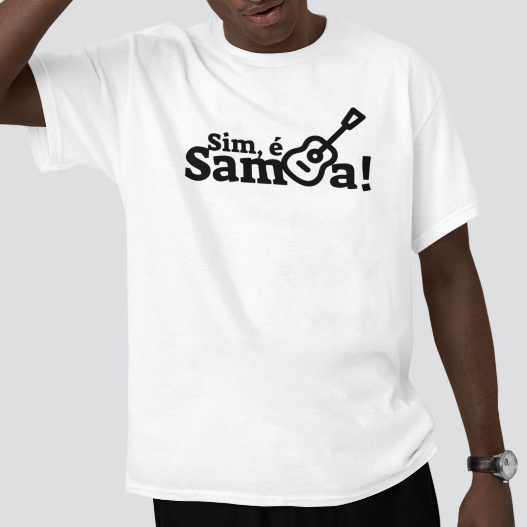 Camiseta Masculina Clássica - Sim, é Samba!