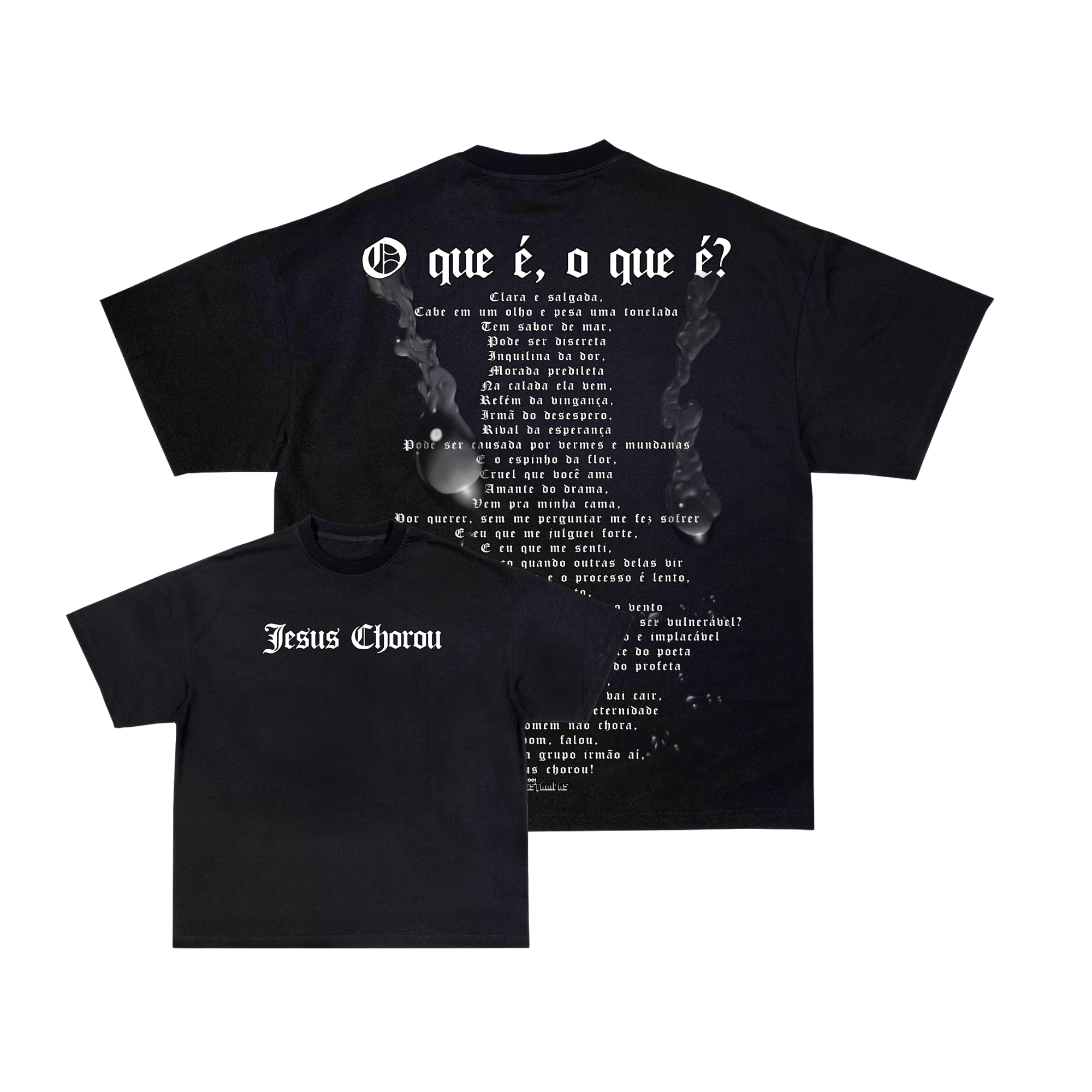 Camiseta Oversized - Jesus Chorou