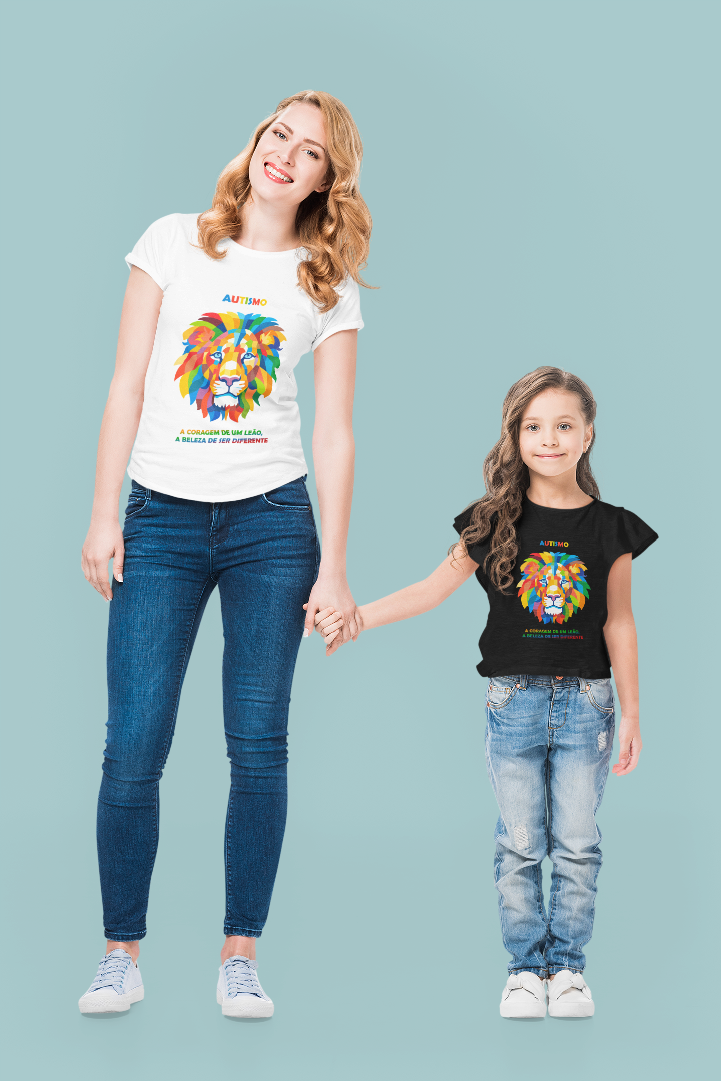 Feminina - Autismo - A coragem de um leão, a beleza de ser diferente (linha prime)