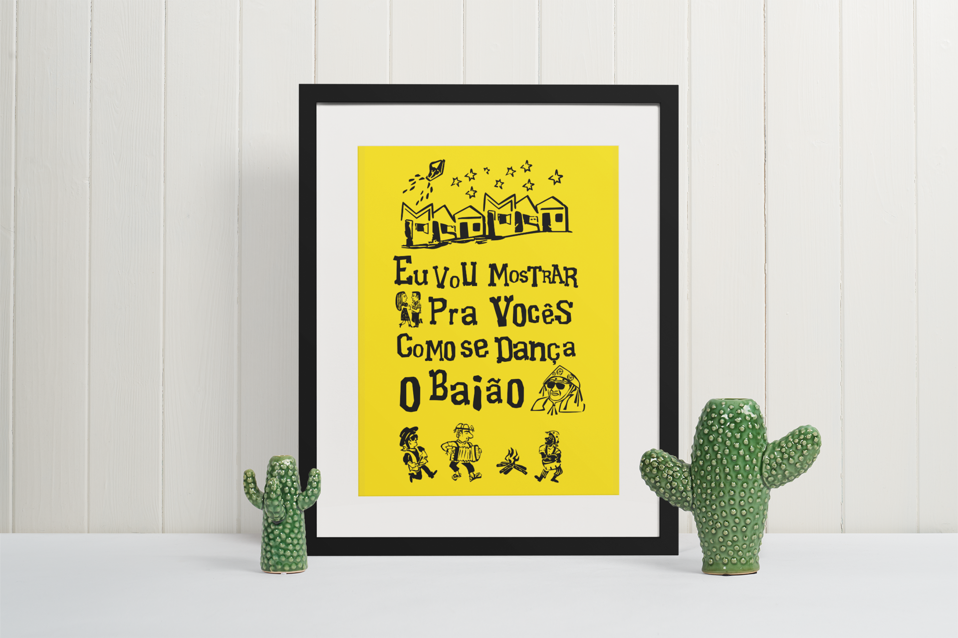 Poster - Eu vou mostrar pra vocês como se dança o baião - Modelo 1