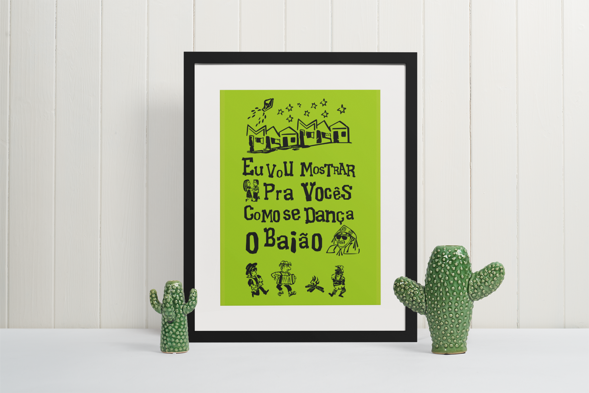Poster - Eu vou mostrar pra vocês como se dança o baião - Modelo 2