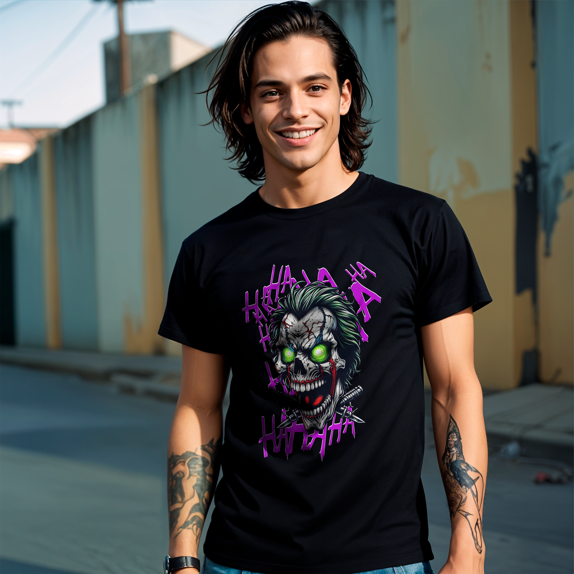 CAMISA JOKER SKULL 