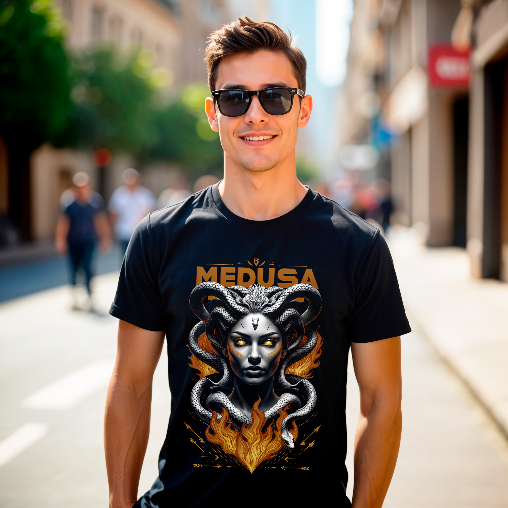 CAMISA MEDUSA FIRE
