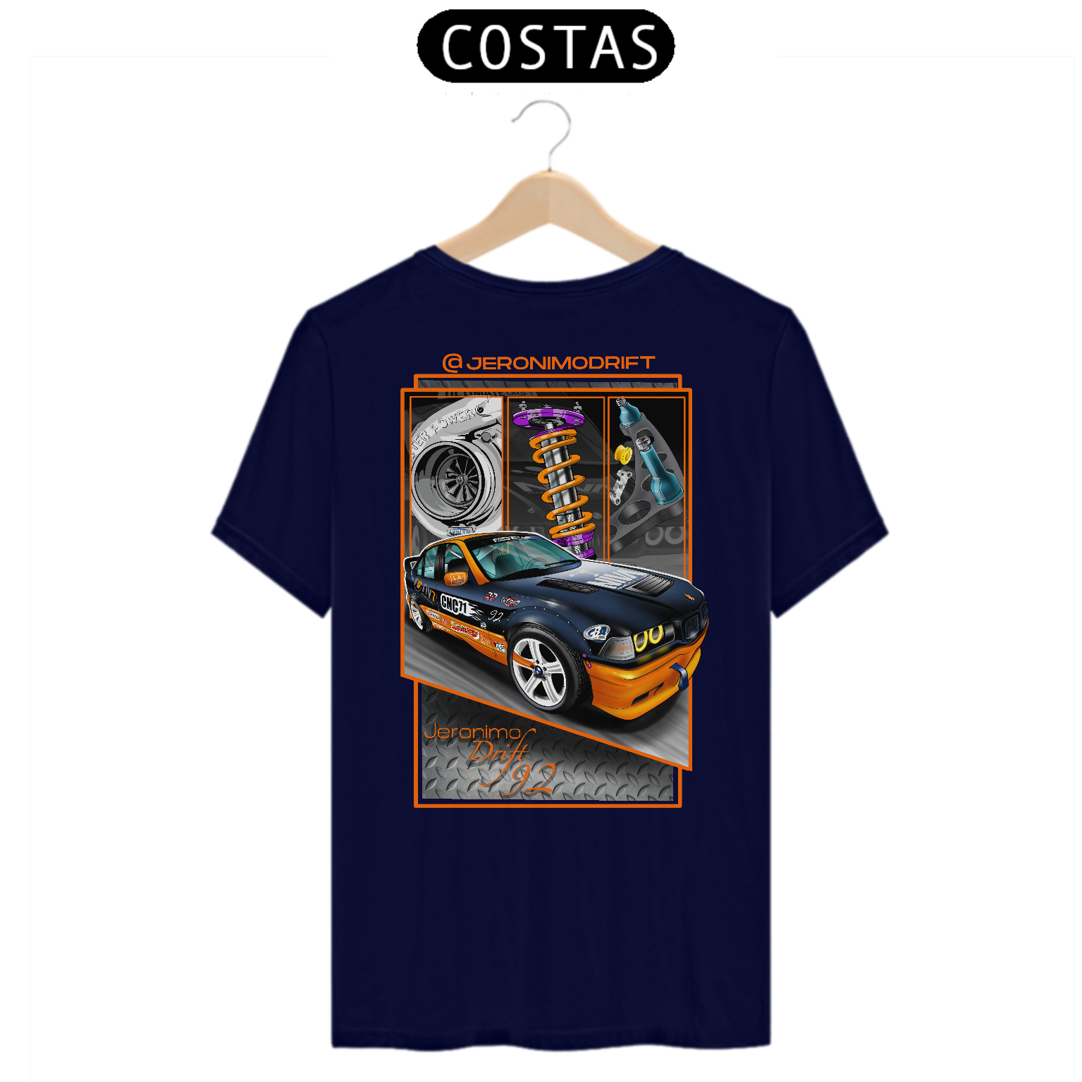 Camiseta Jeronimo Drift - Drift Parts BMW 328