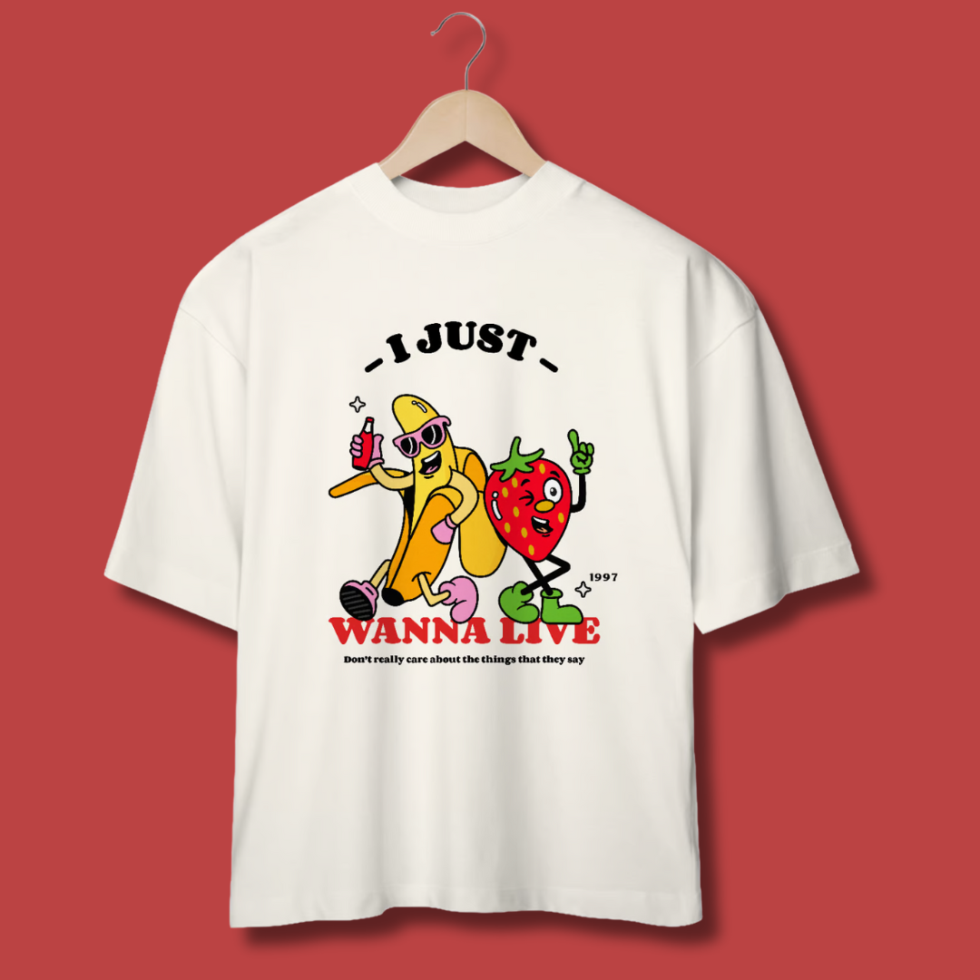 Camiseta Oversized Good Charlotte - I just wanna live