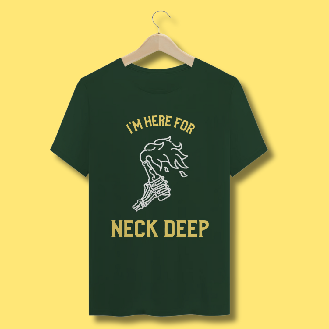 Camiseta Neck Deep - Here for Neck Deep