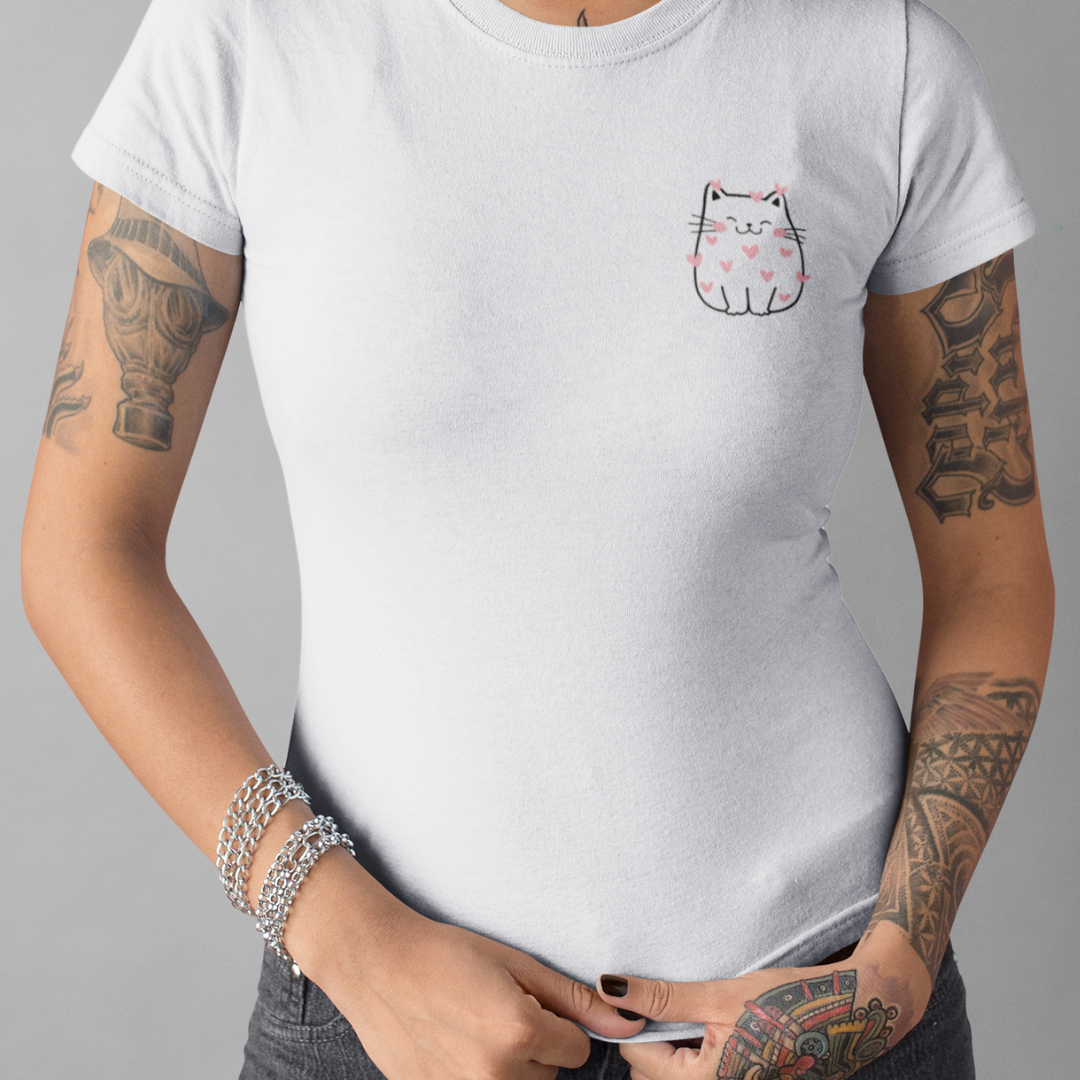Babylook Gato Branco