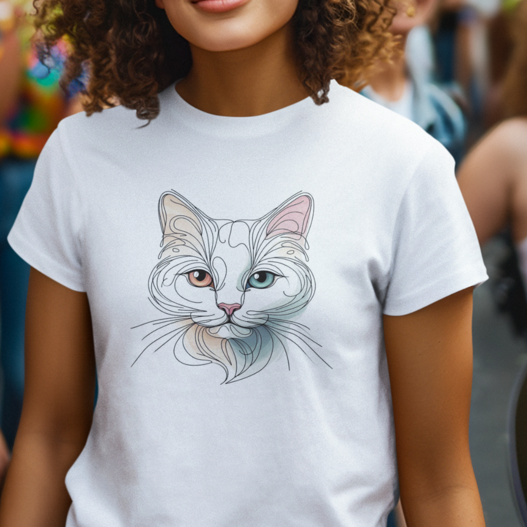 Babylook Gato Branco