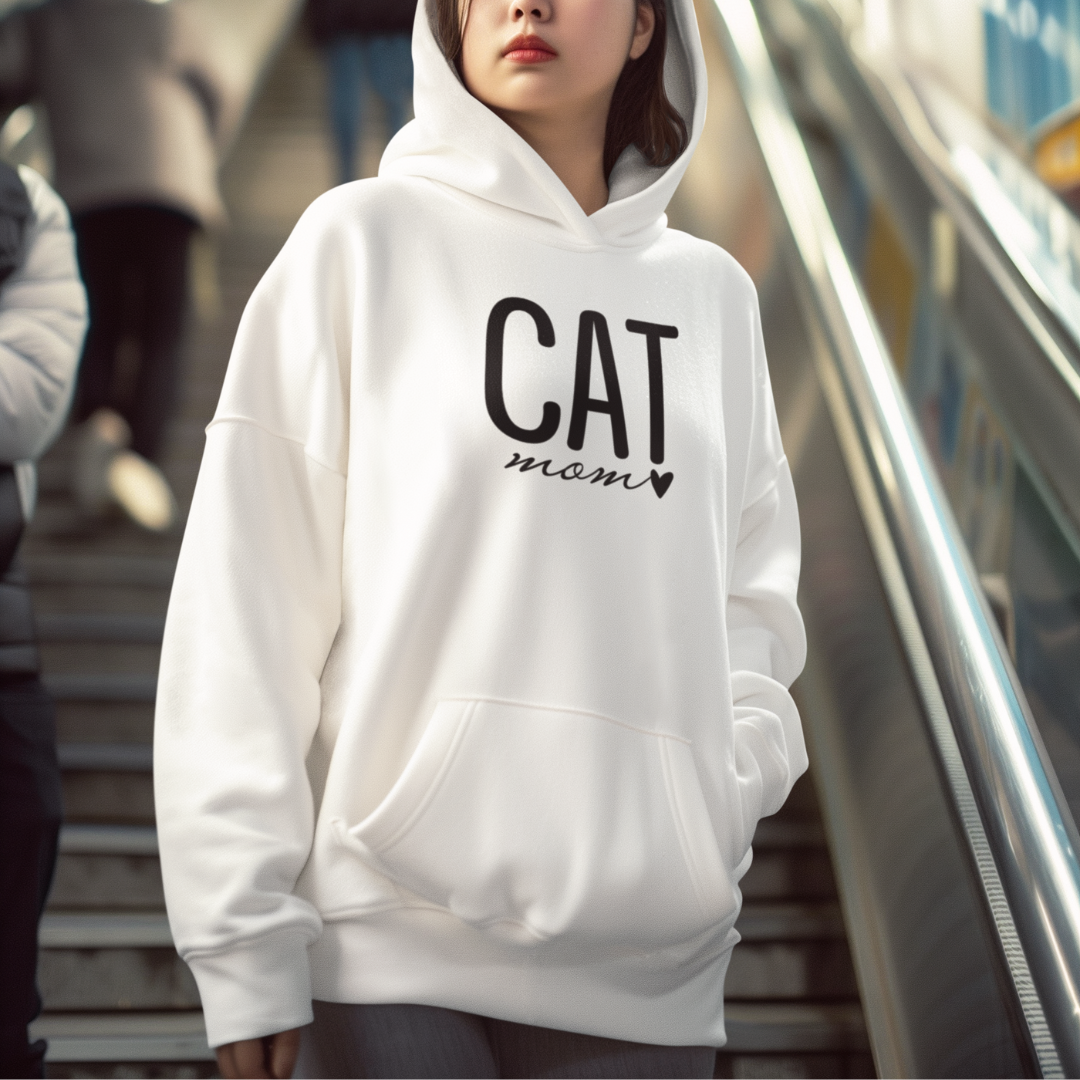 Moletom com Capuz - Cat Mom