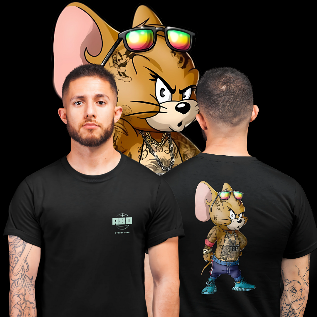 Camisetas Jerry Tatuado Frente Costas