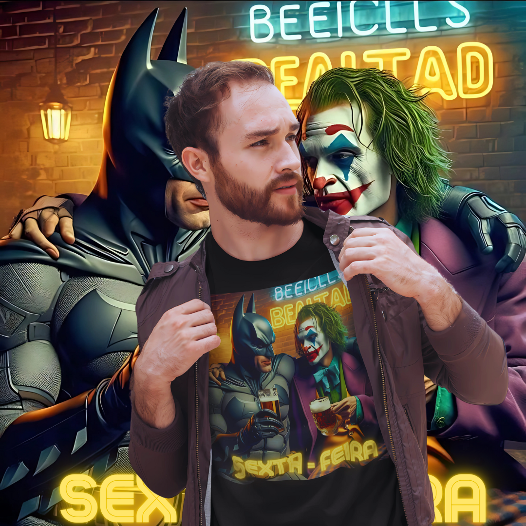 Camisetas Batman e Coringa