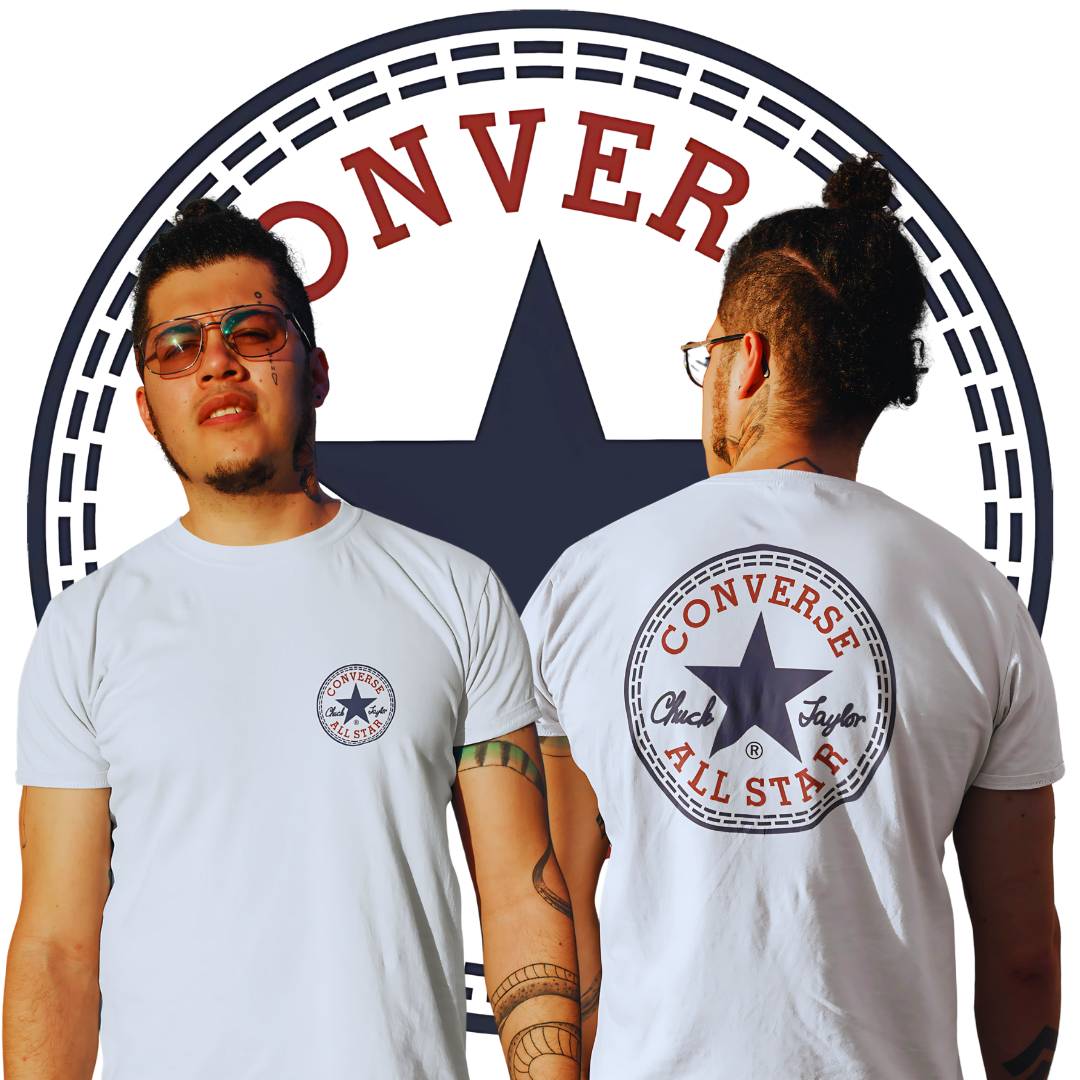 Camisetas Converse Frente e Costas