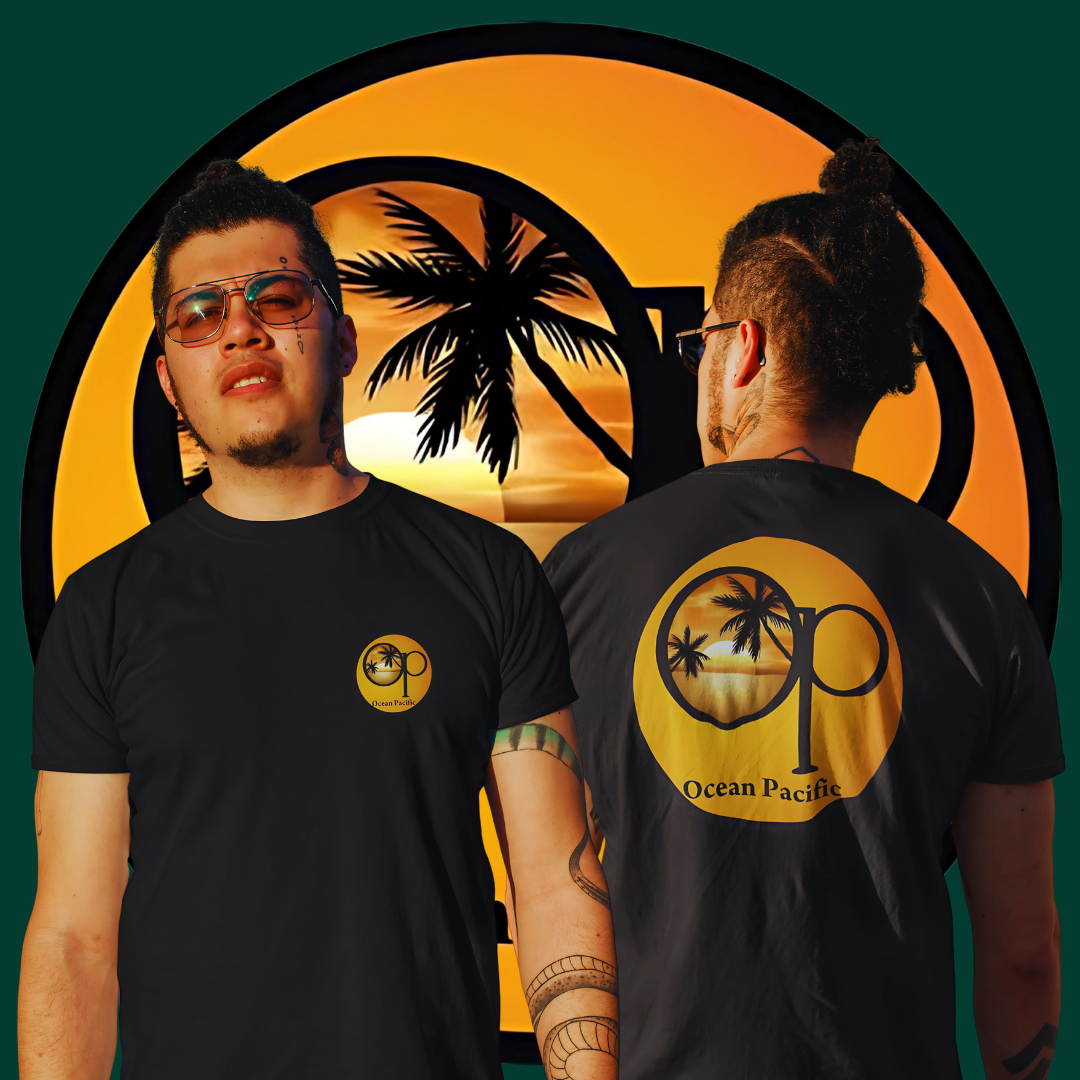 Camisetas Ocean Pacific 2 Frente e costas