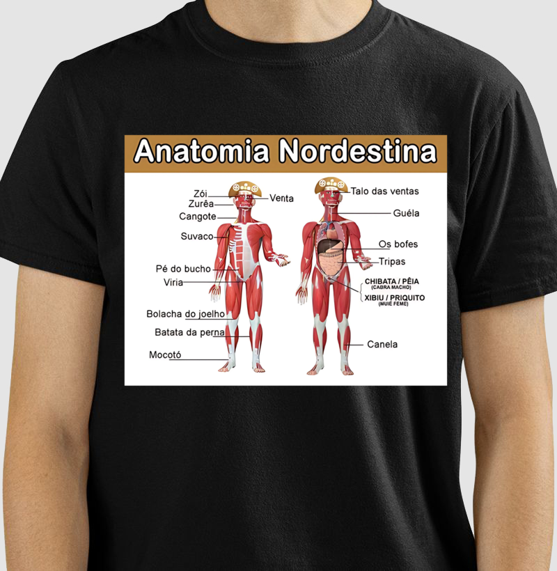 Camisetas Anatomia Nordestina