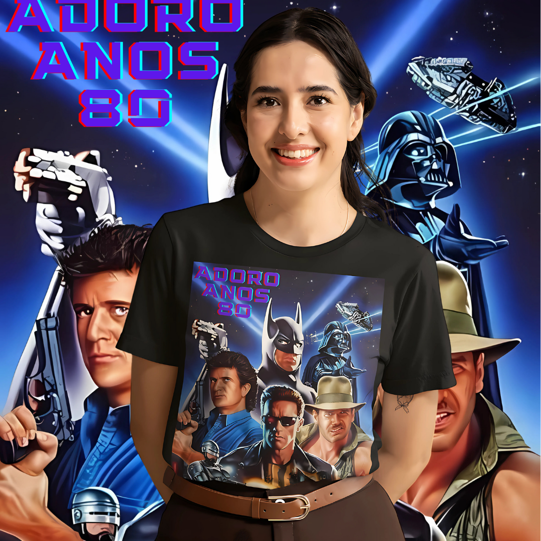 Camisetas Personagens Anos 80