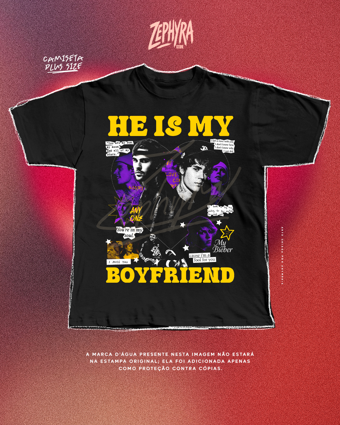 Plus Size - He Is My - Justin Bieber