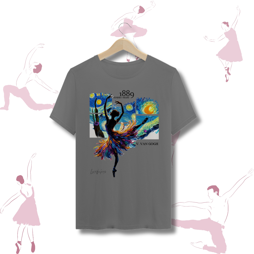 T-shirt estonada - Bailarina estrelada 