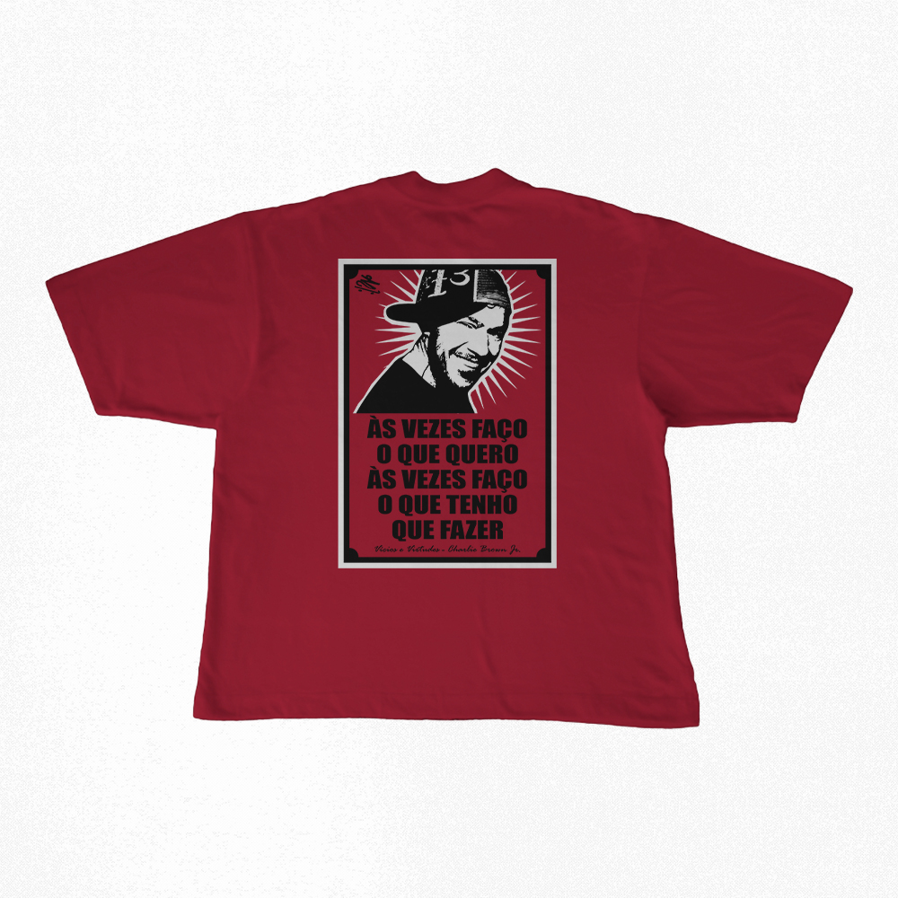 Camiseta Oversized | Vícios e Virtudes - Charlie Brown Jr