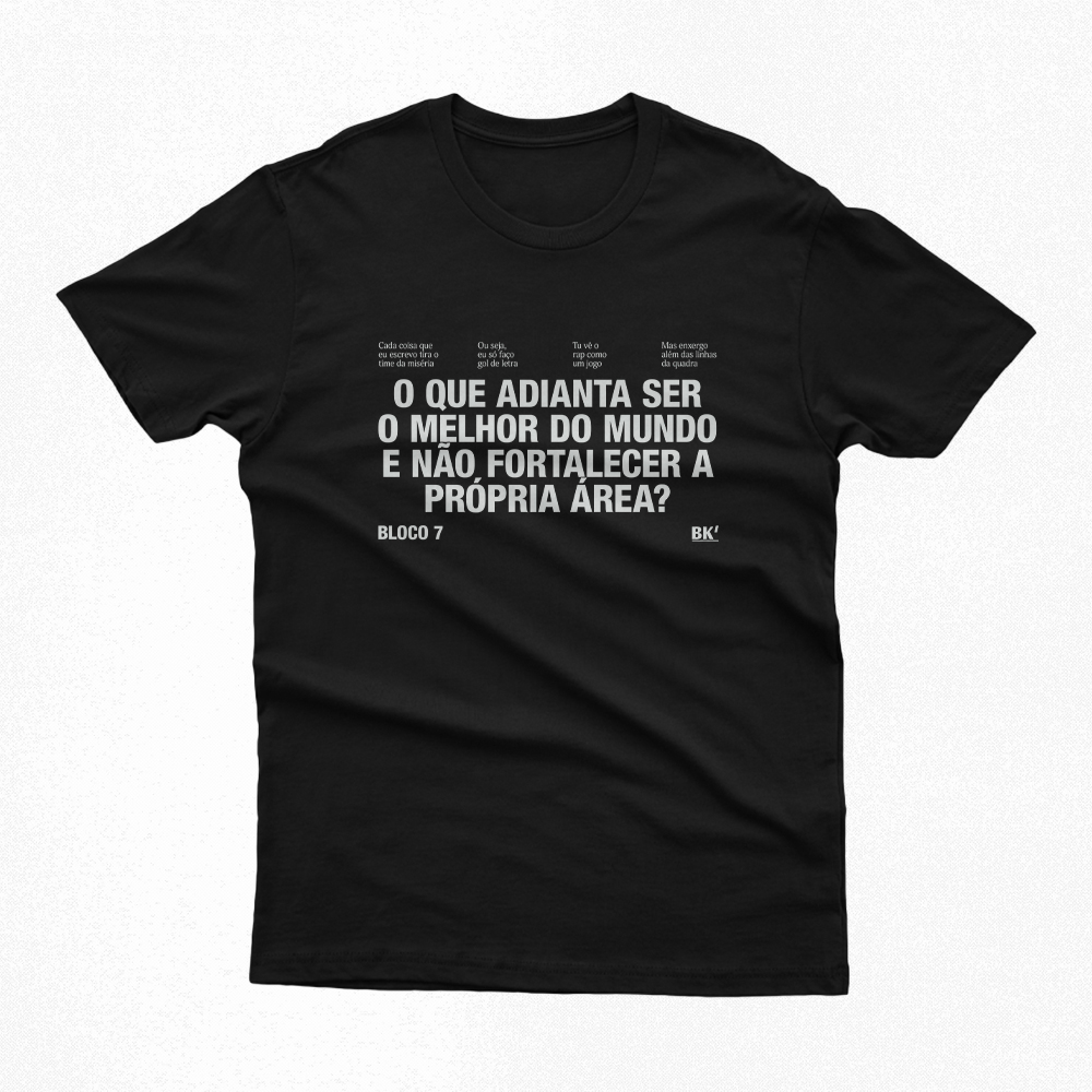 Camiseta | Bloco 7 - BK