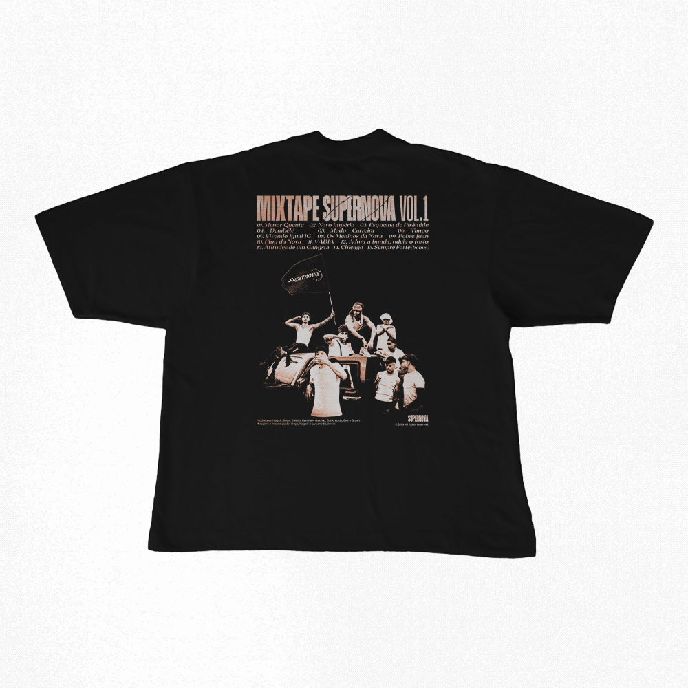 Camiseta Oversized | Mixtape Vol 1 - Supernova Ent