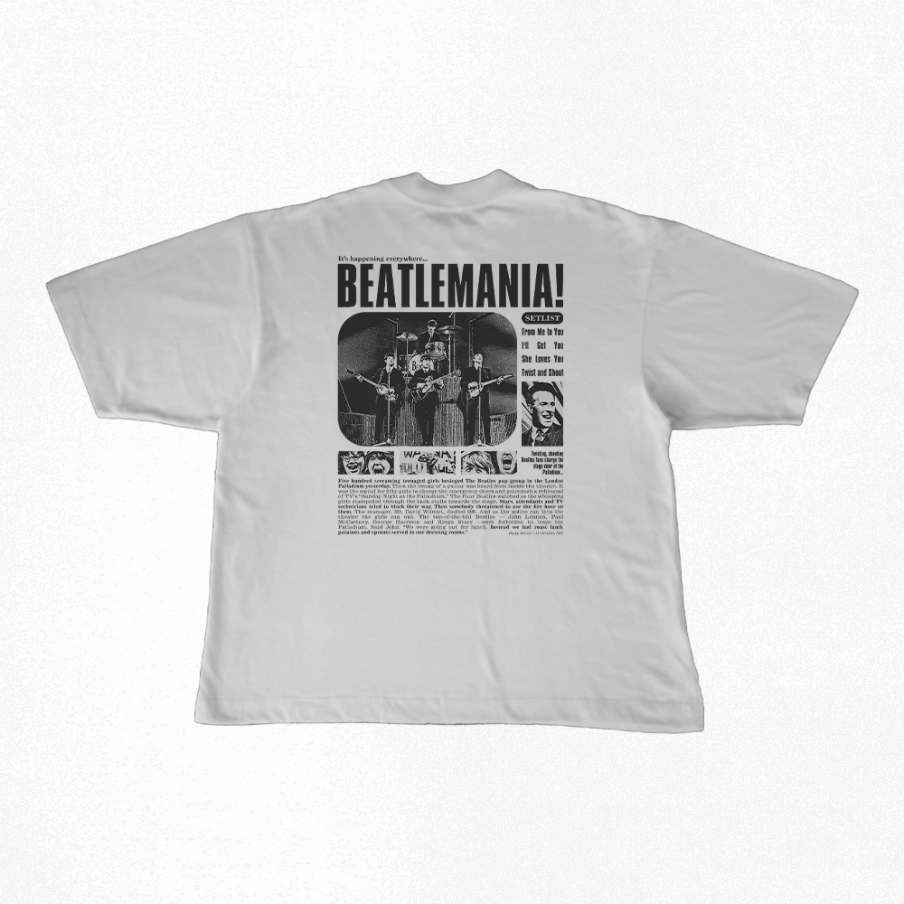 Camiseta Oversized | Beatlemania! - The Beatles