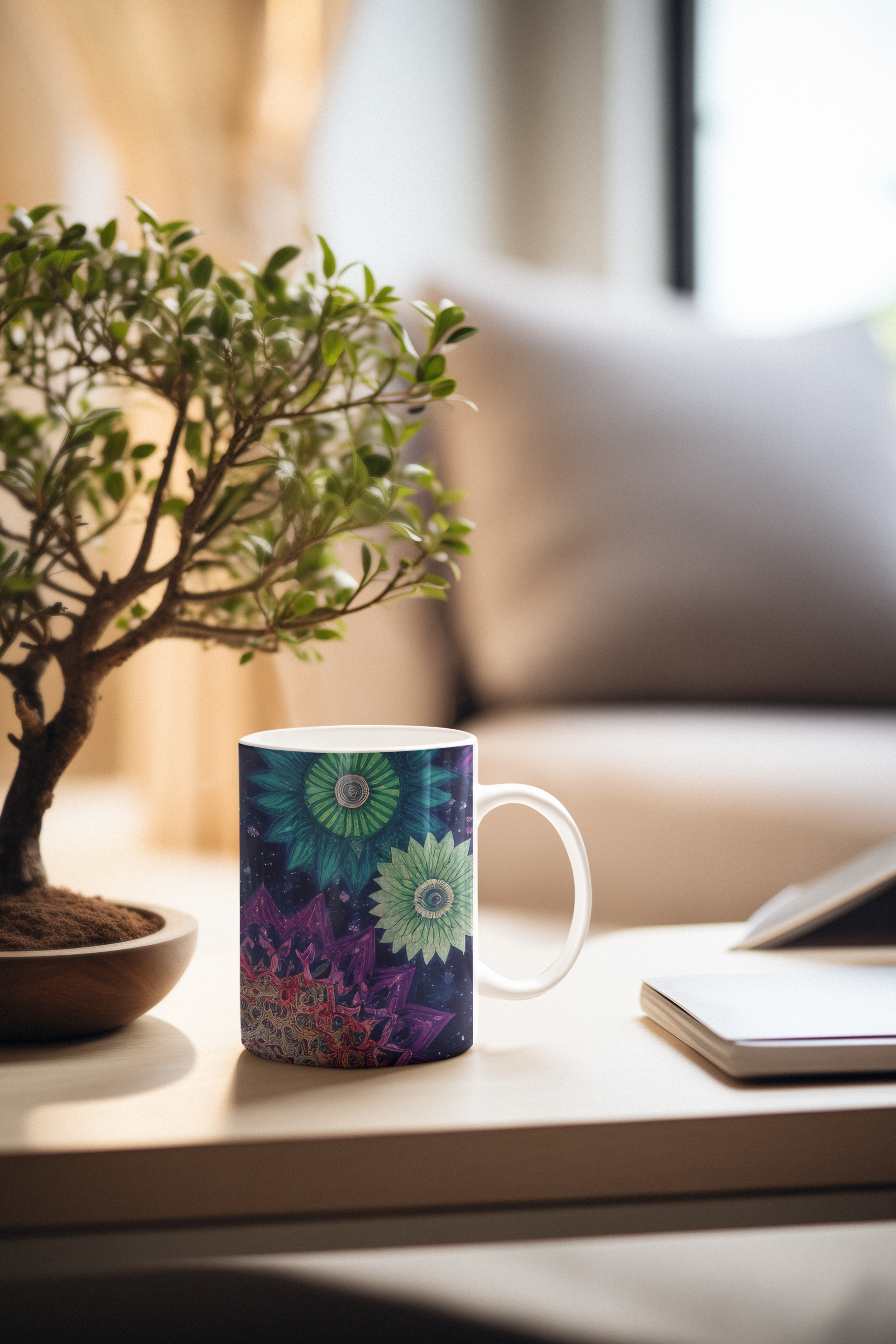 Coleção Mandalas 03 - Caneca de Porcelana