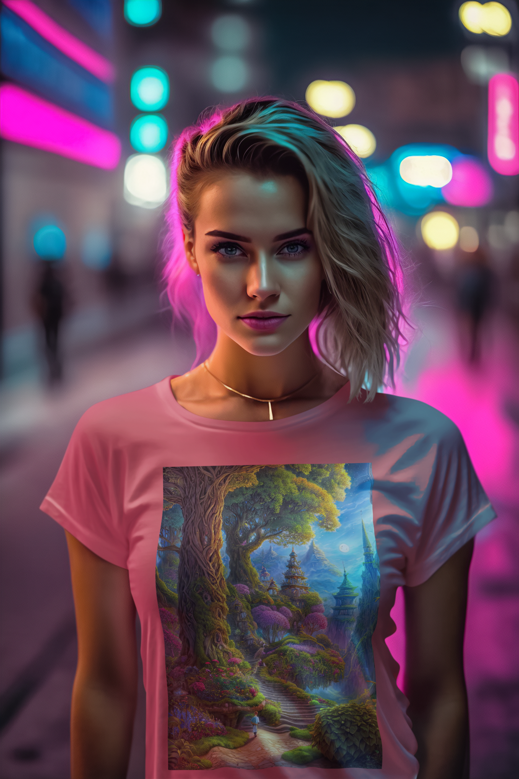 Coleção Magic & Fantasy 07<br>T-Shirt Feminina Estonada
